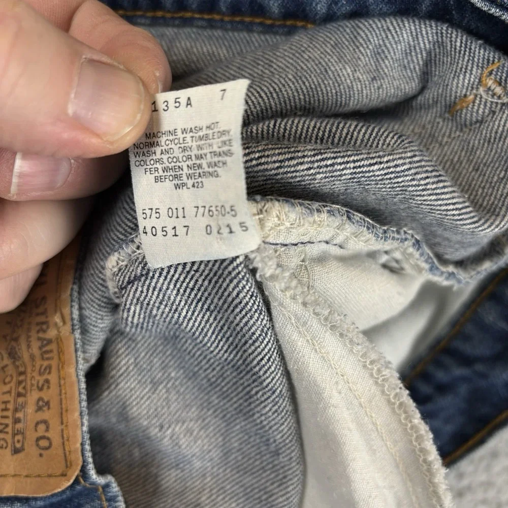 Vintage Levis‎ 517 Jeans Mens 40x32 Orange Tab Denim Bootcut Made USA
